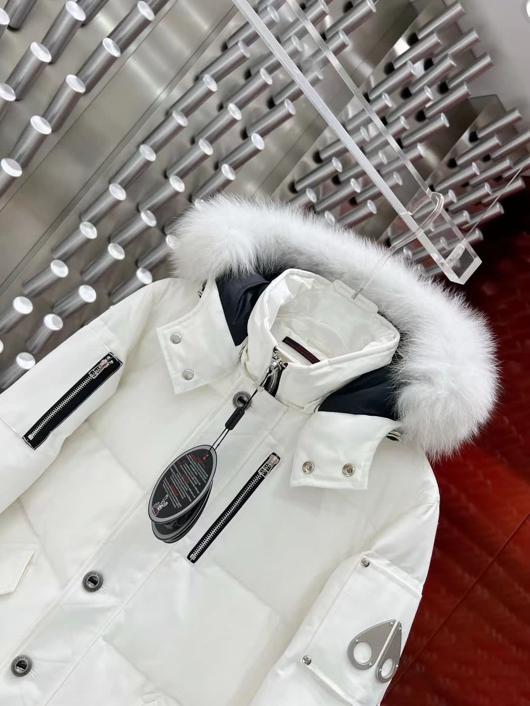 Moose Knuckles Hooded Down Jacket